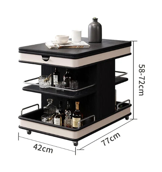 ✨Multifunctional Convertible Lift-Top Coffee Table☕Living Room Adjustable Home Sofa Small Apartment Side Cabinet Foldable Solid Wood Small Trolley