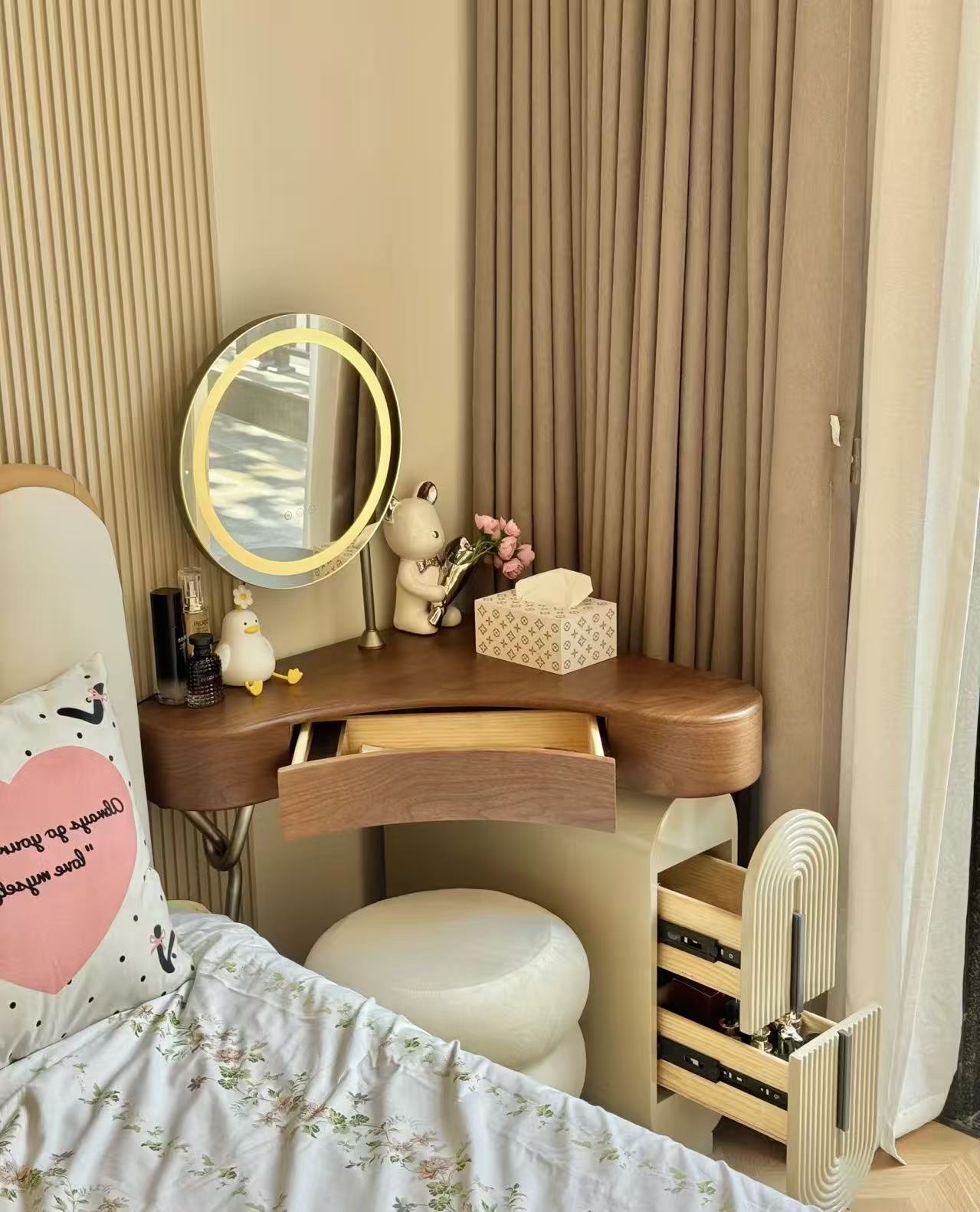🎉Good news for small apartments, dressing table,corner dressing cabinets and storage racks