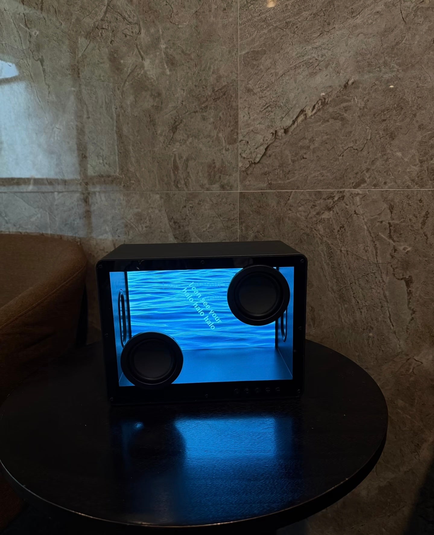 🎵Suspended lyrics speaker transparent subtitle display desktop wireless Bluetooth speaker living room decoration