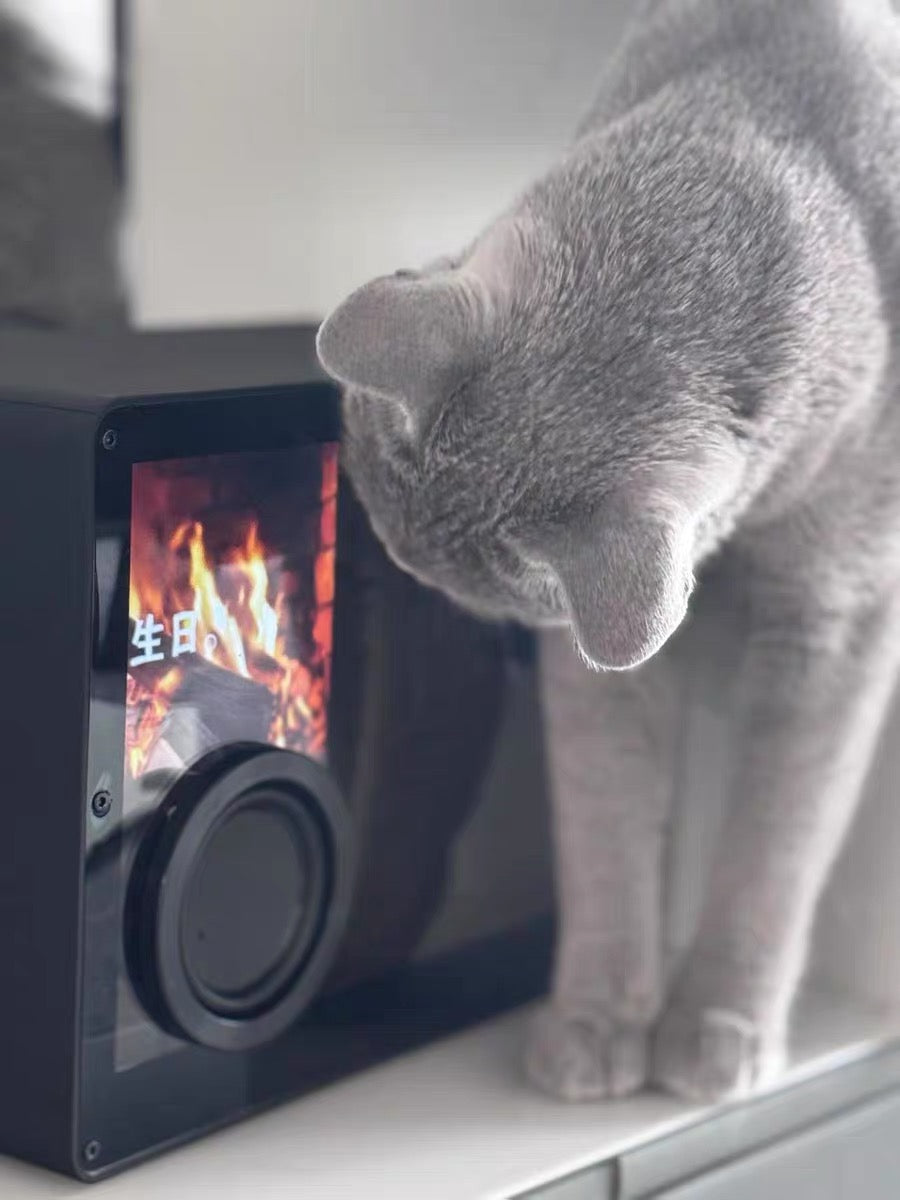 🎵Suspended lyrics speaker transparent subtitle display desktop wireless Bluetooth speaker living room decoration