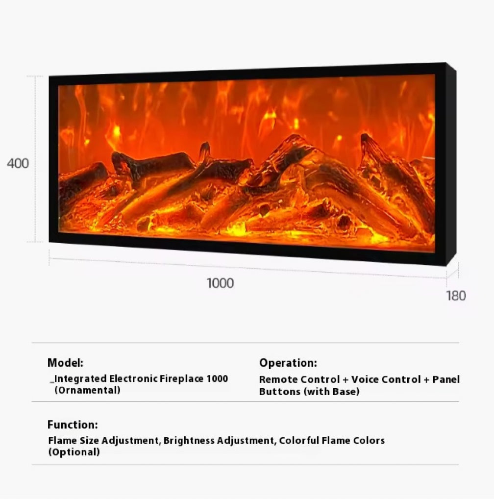 ✨Electronic fireplace insert, simulated flame, heating decorative cabinet, living room home atmosphere light