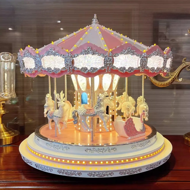 🎁Luminous Trojan Retro Music Box Girls Girlfriend Children Birthday Gift Christmas Gift