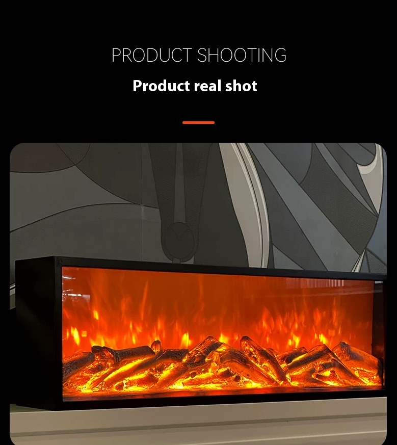 ✨Electronic fireplace insert, simulated flame, heating decorative cabinet, living room home atmosphere light