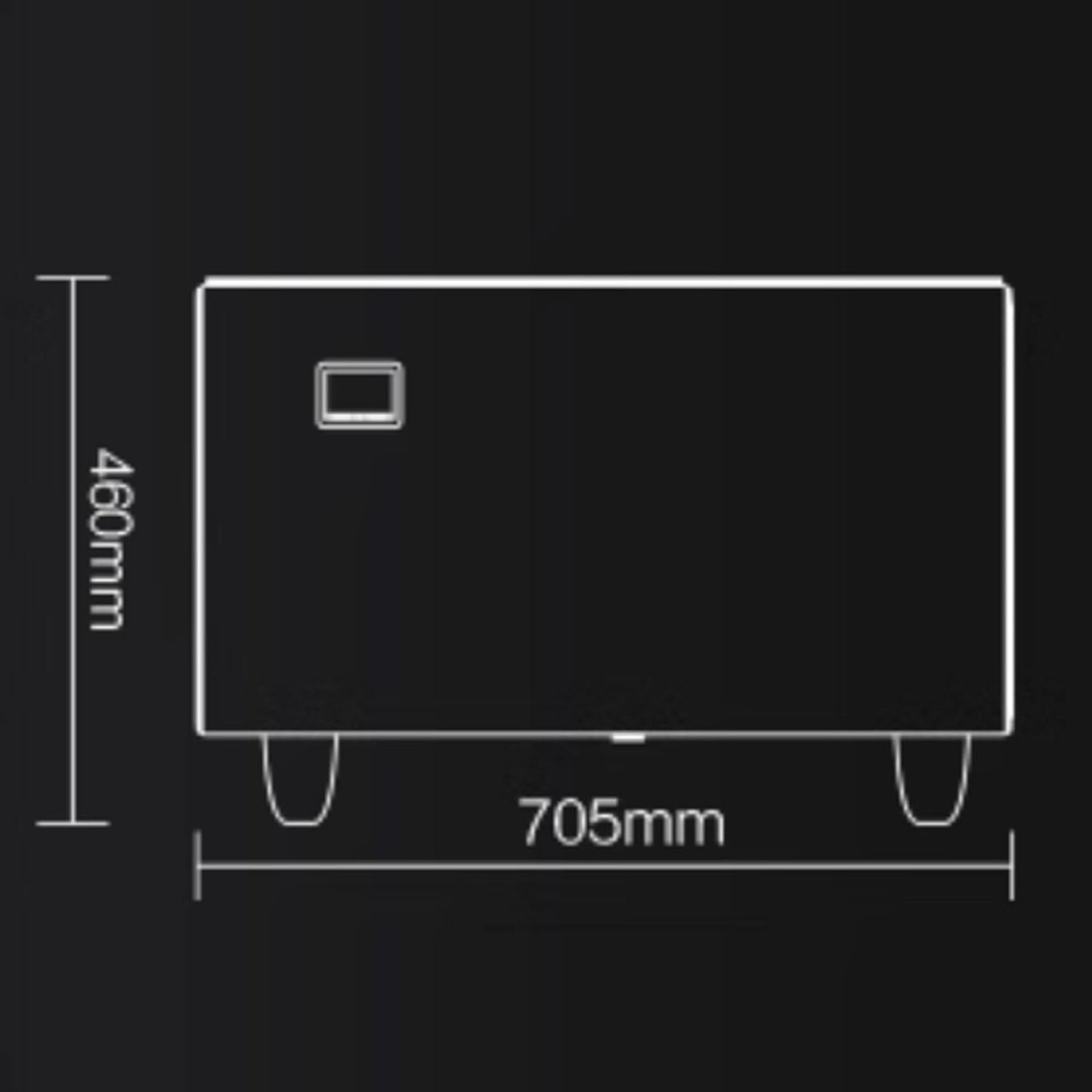 Coffee table with refrigerator, smart sensor light