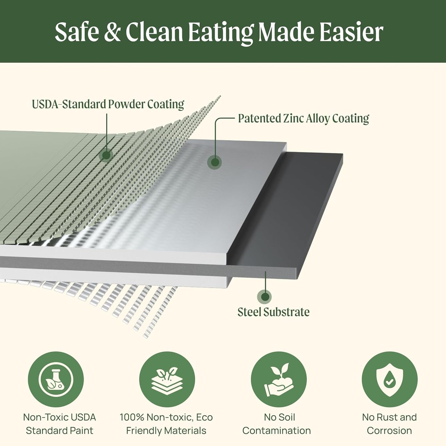 ✨Outdoor raised garden bed kit for vegetables and flowers, 17-inch high, 8-foot x 2-foot metal raised flower bed