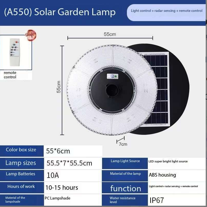 🎉Solar Waterproof Dish Moving & Lifting Outdoor LED Floor Lamps