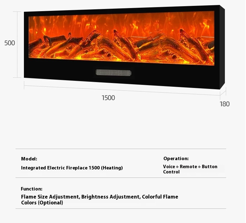 ✨Electronic fireplace insert, simulated flame, heating decorative cabinet, living room home atmosphere light