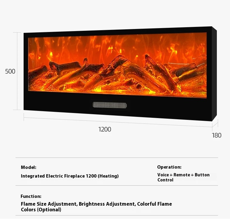 ✨Electronic fireplace insert, simulated flame, heating decorative cabinet, living room home atmosphere light