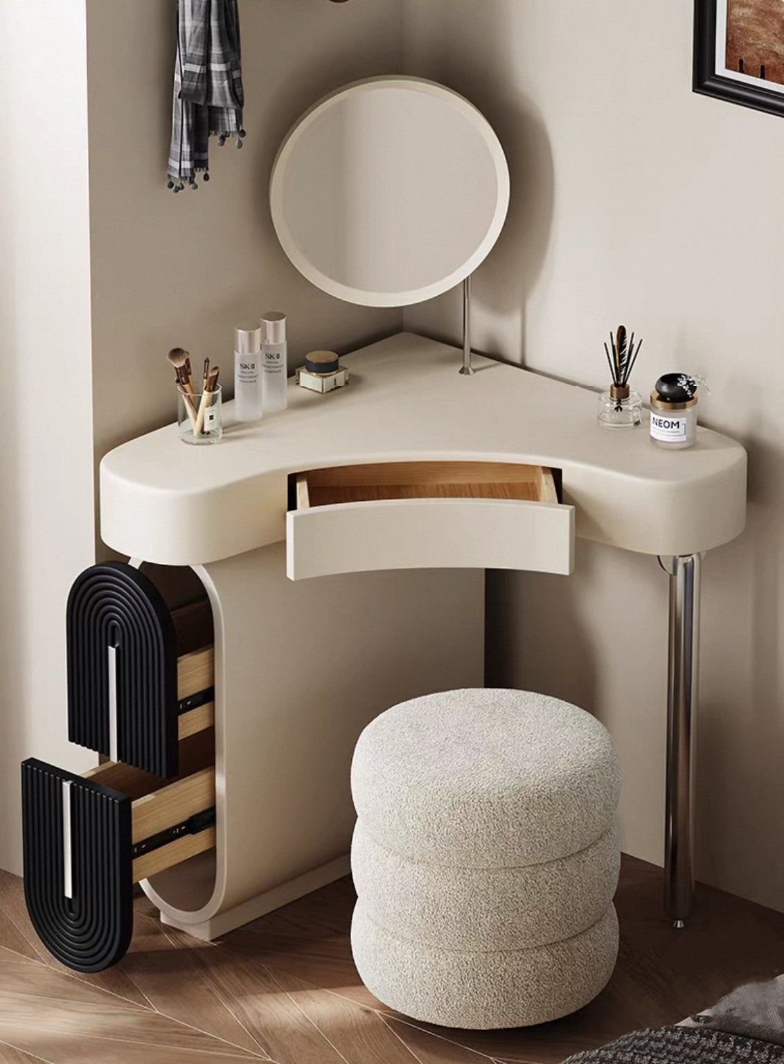 🎉Good news for small apartments, dressing table,corner dressing cabinets and storage racks