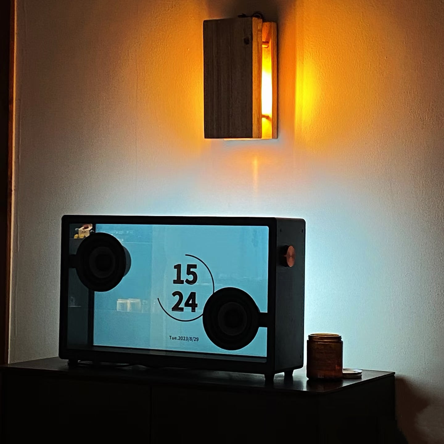 🎵Suspended lyrics speaker transparent subtitle display desktop wireless Bluetooth speaker living room decoration