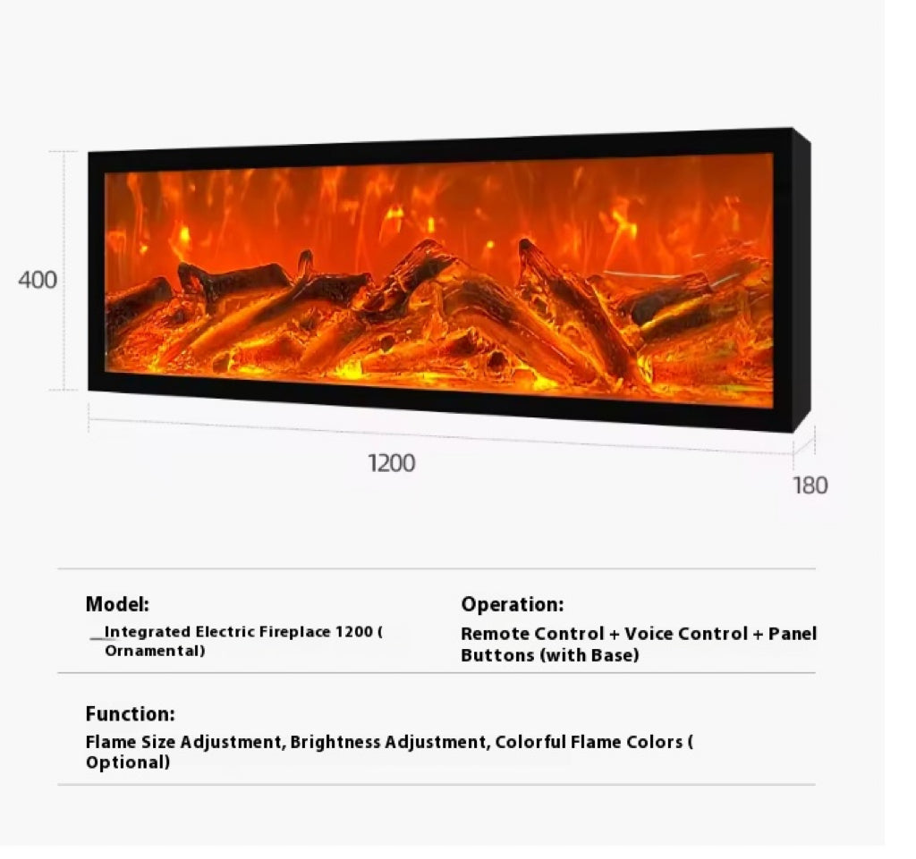 ✨Electronic fireplace insert, simulated flame, heating decorative cabinet, living room home atmosphere light
