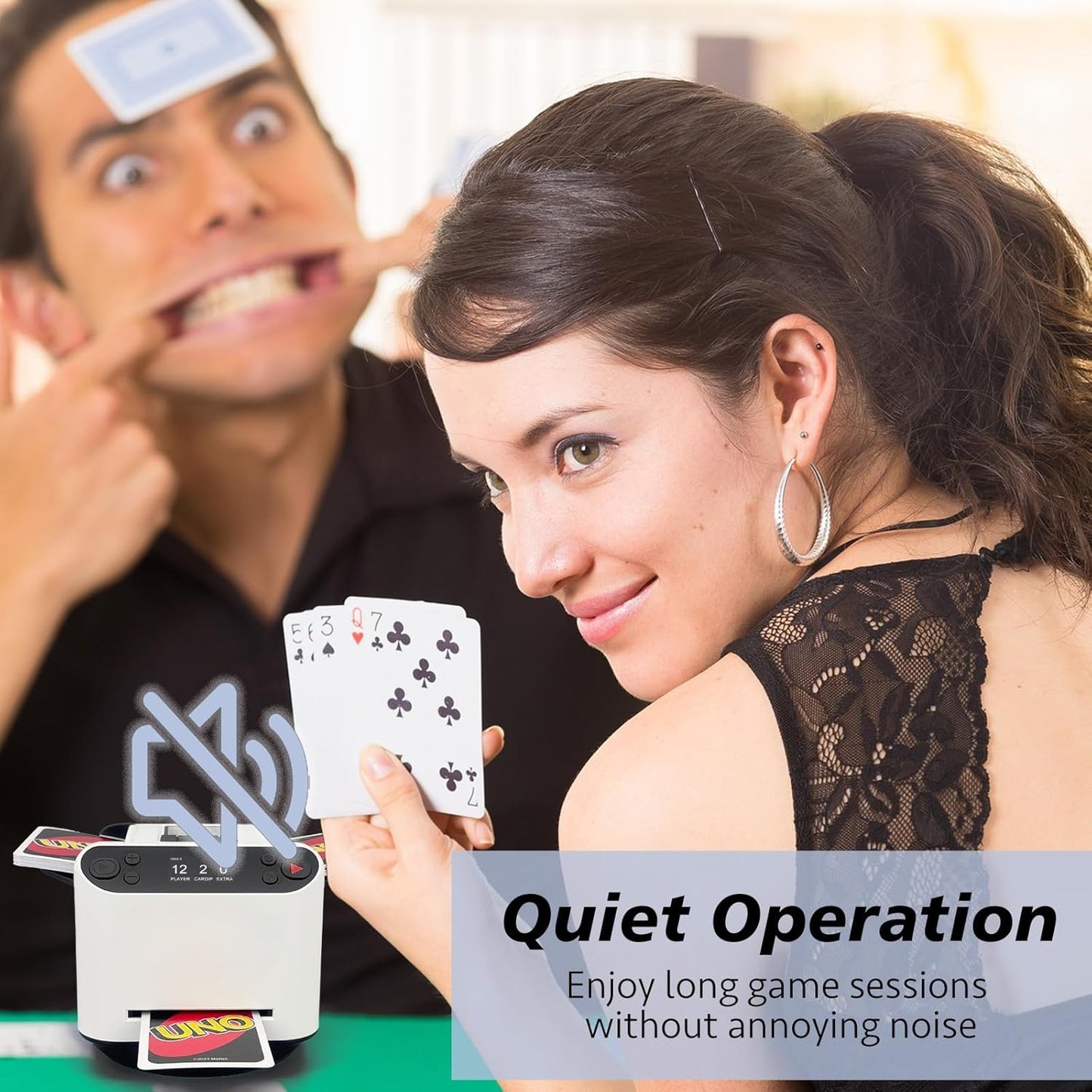 🃏All-in-one automatic shuffler and programmable dealer with remote control, ultra-quiet, rechargeable, 360° rotation, suitable for all card games