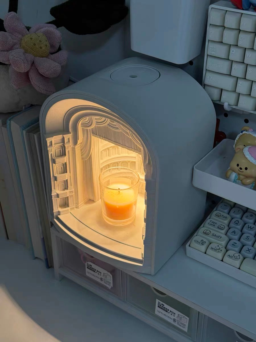 ✨Dimmable Candle Warmer Lamp with Timer - Electric Wax Melter for Newlyweds, Anniversaries & Valentine's Day Gifts Set