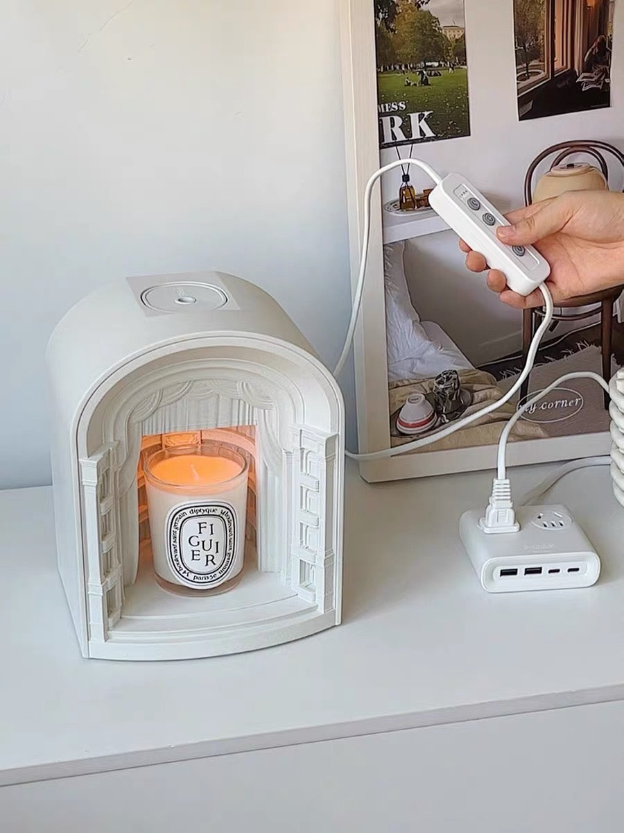 ✨Dimmable Candle Warmer Lamp with Timer - Electric Wax Melter for Newlyweds, Anniversaries & Valentine's Day Gifts Set