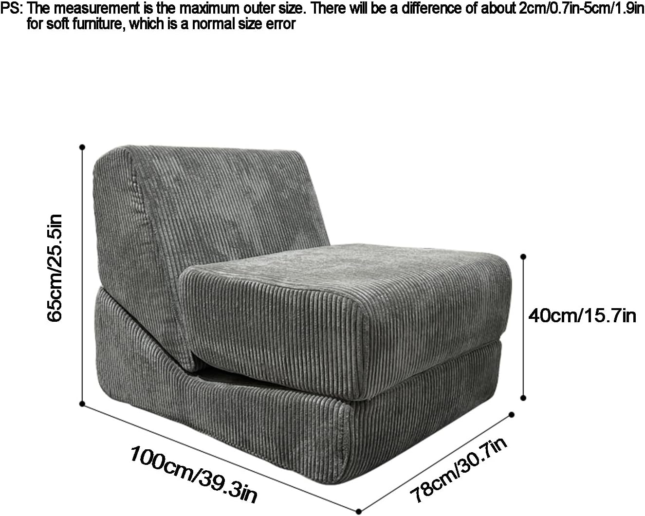 🛋️Boxed compression sofa, folding sofa bed, portable folding chair bed, comfortable floor sofa lounge chair