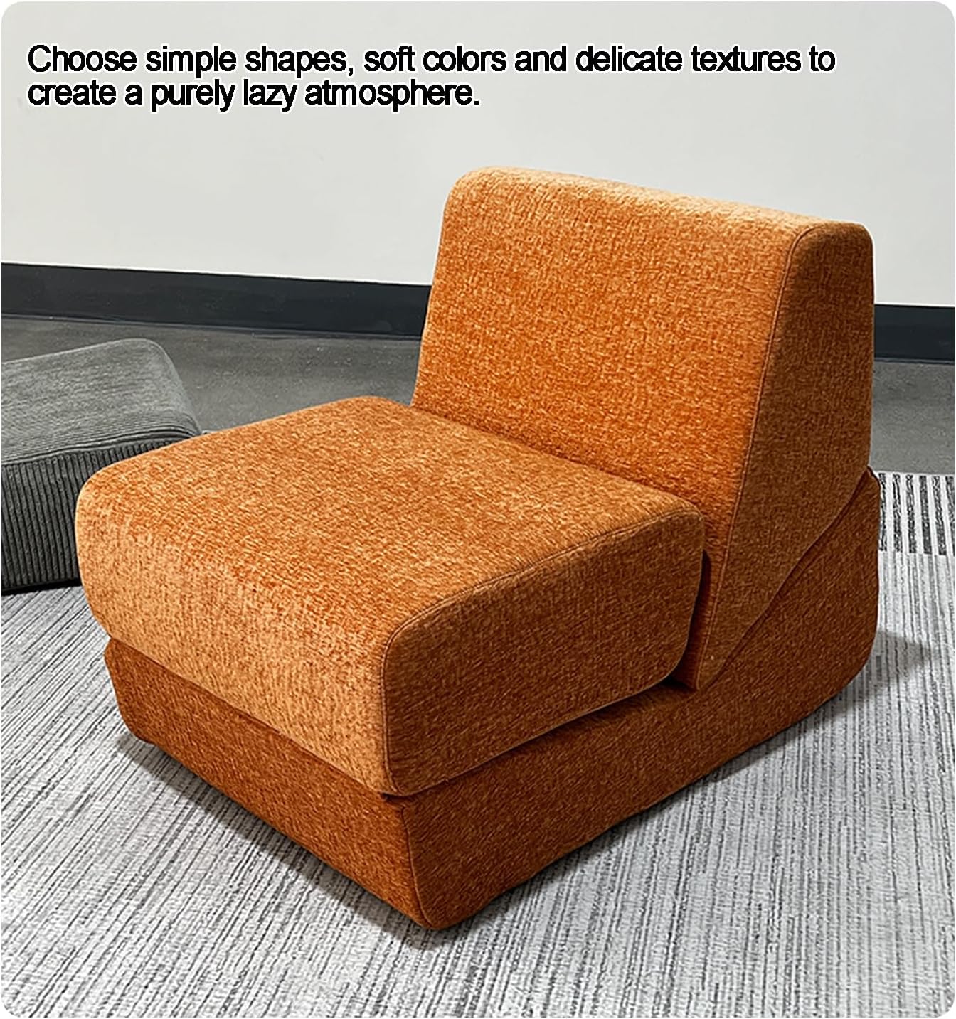 🛋️Boxed compression sofa, folding sofa bed, portable folding chair bed, comfortable floor sofa lounge chair