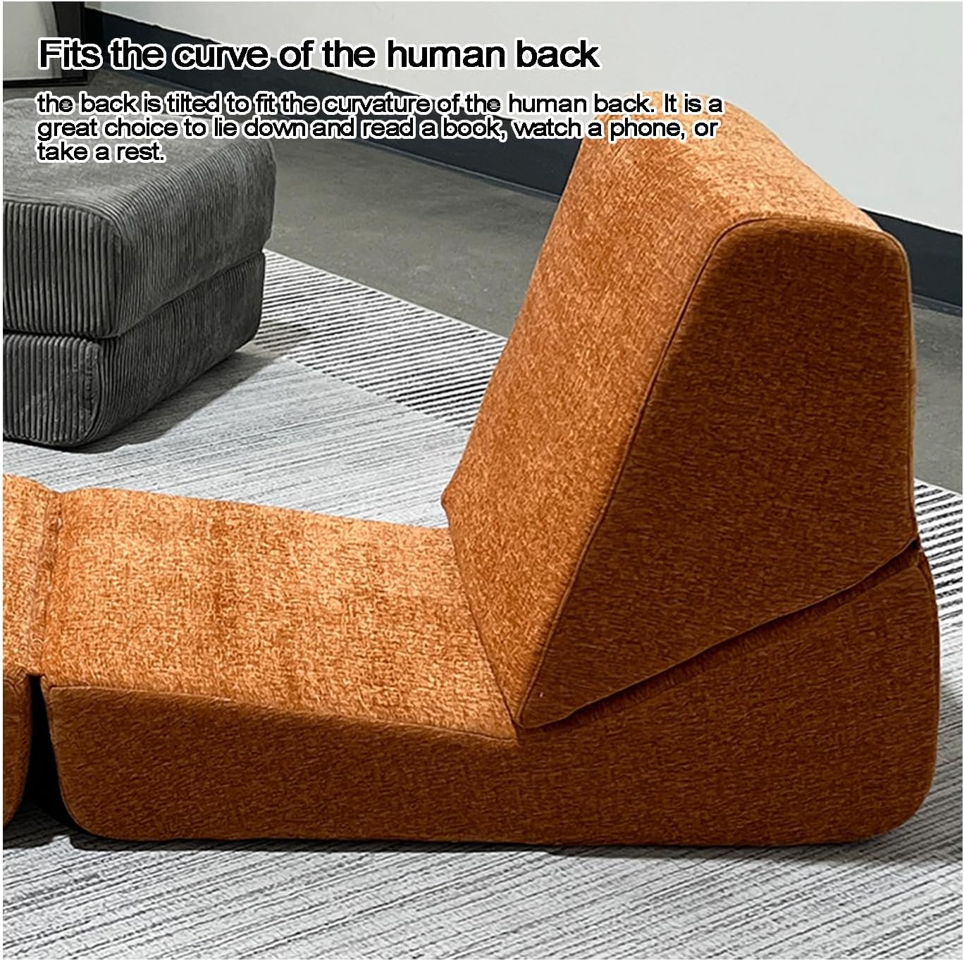 🛋️Boxed compression sofa, folding sofa bed, portable folding chair bed, comfortable floor sofa lounge chair