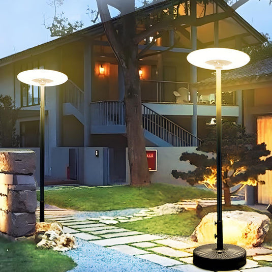 🎉Solar Waterproof Dish Moving & Lifting Outdoor LED Floor Lamps
