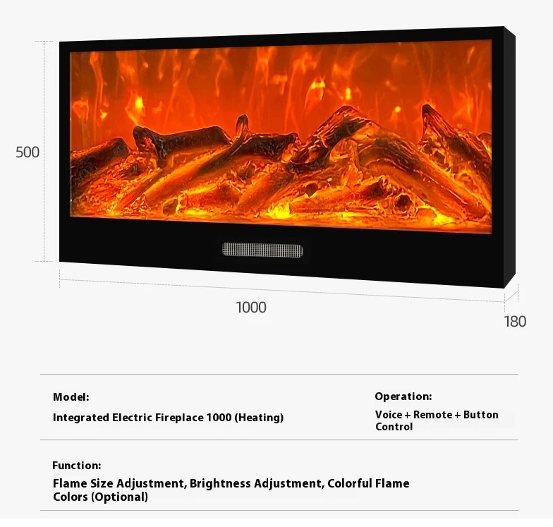 ✨Electronic fireplace insert, simulated flame, heating decorative cabinet, living room home atmosphere light